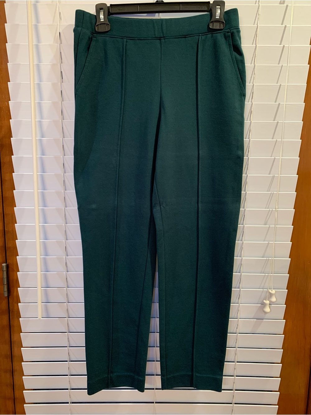 J. Crew Factory Dark Teal Ponte Pull-On Trousers